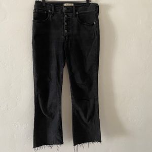 Madewell Cali-Demi Flair Black Jeans Petite